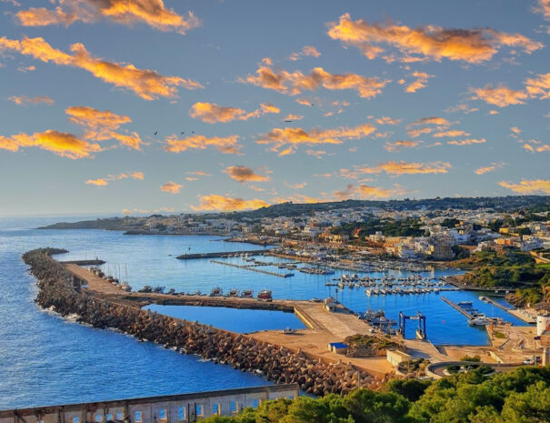 Litorale del capo di Leuca particolare del porto