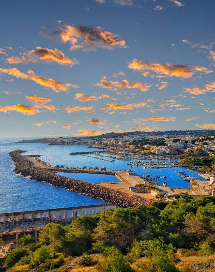 Litorale del capo di Leuca particolare del porto