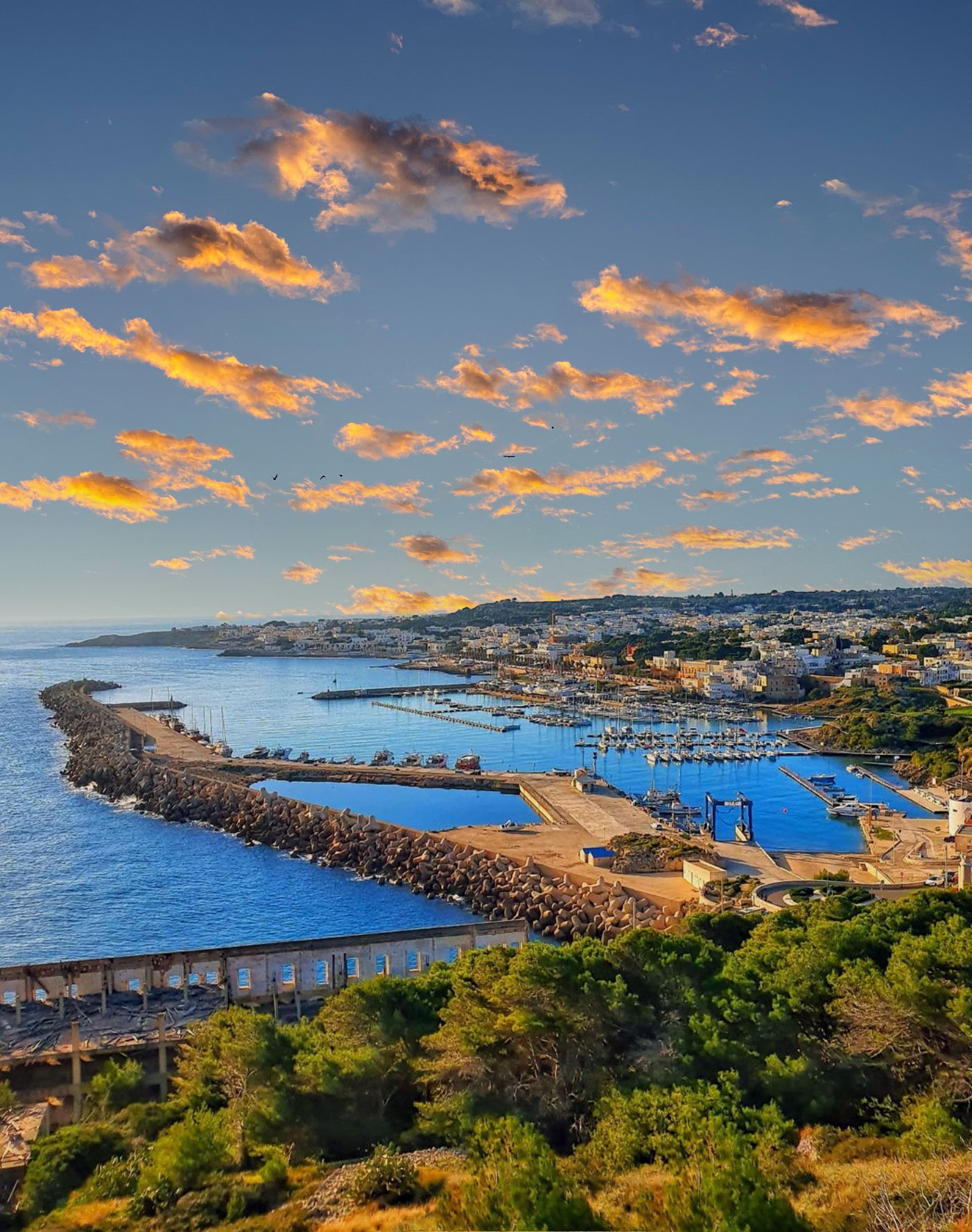 Litorale del capo di Leuca particolare del porto